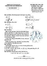 Đề học kì 1 Toán 7 năm 2024 – 2025 trường THCS Phan Đình Giót – Hà Nội
