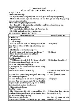 Giáo án Tự nhiên và xã hội 2 sách Kết nối tri thức với cuộc sống (Cả năm) | Tuần 9 và 10