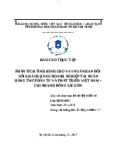 Báo cáo thực tập tốt nghiệp - Lý thuyết tài chính | Trường Đại học Ngân hàng Thành phố Hồ Chí Minh
