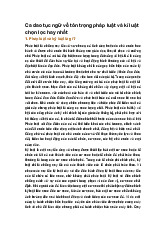 Ca dao tục ngữ về tôn trọng pháp luật và kỉ luật chọn lọc hay nhất