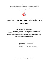Phương pháp luận nghiên cứu khoa học khóa mới Môn Phương pháp luận nghiên cứu khoa học | Trường Đại học Công nghiệp Thành phố Hồ Chí Minh