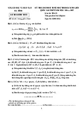 Đề chọn đội tuyển thi HSG QG môn Toán THPT năm 2024 – 2025 sở GD&ĐT Hà Tĩnh