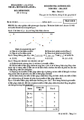 Đề cuối học kỳ 1 Toán 12 năm 2024 – 2025 trường THPT Lê Hồng Phong – Đắk Lắk