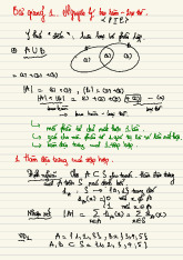 Bài giảng 1: Nguyên lý bao hàm - loại trừ môn Toán cao cấp | Đại học Bách Khoa Hà Nội
