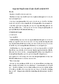 Soạn bài Thuyết trình về một vấn đề xã hội KNTT