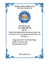 Phân tích các hình thái tiền tệ, xu hướng sử dụng và các vấn đề đặt ra với việc sử dụng tiền trong nền kinh tế Việt Nam hiện nay | Bài thảo luận tài chính tiền tệ