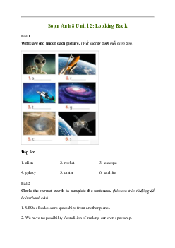 Giải Tiếng Anh 8 Unit 12: Looking Back | Kết nối tri thức