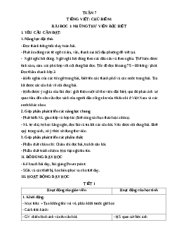 Giáo án Tiếng Việt lớp 4 Tuần 7 | Cánh Diều