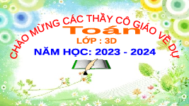 Giáo án điện tử Toán 3 Chương 3 Cánh diều: Làm tròn số đến hàng nghìn, hàng chục nghìn (tiết 1)