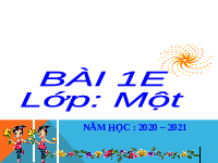 Giáo án điện tử Tiếng việt 1 Chân trời sáng tạo: Ôn tập