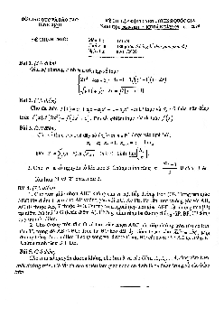 Đề lập đội tuyển thi HSG Toán Quốc gia năm 2020 – 2021 sở GD&ĐT Bình Định