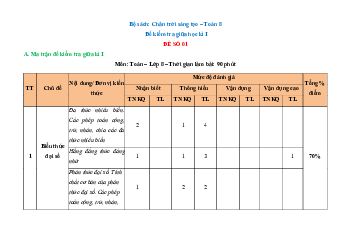 TOP 10 đề kiểm tra giữa học kì 1 Toán 8 Chân Trời Sáng Tạo có đáp án và lời giải