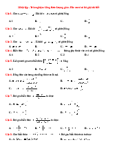 28 bài tập - Trắc nghiệm Công thức Lượng giác