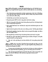 Đề số 1 câu hỏi tự luận, đúng sai và câu hỏi trắc nghiệm - Môn Kinh tế vĩ mô - Đại Học Kinh Tế - Đại học Đà Nẵng