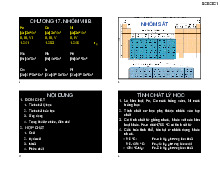 Chương 17: Nhóm VIIIB | Bài giảng môn Hóa vôn cơ | Đại học Bách khoa hà nội
