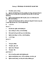 Bài tập trắc nghiệm Marketing (Đáp án có sẵn)