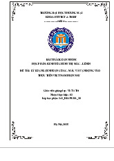 Lý luận Lợi nhuận của C. Mác tại VN | Bài thảo luận kinh tế chính trị