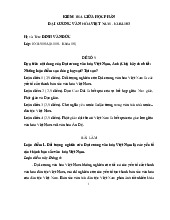 Đề cương môn Đại cương văn hóa - Trường Đại học lao động -  xã hội