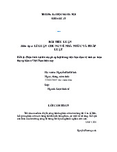 Đề bài: Phân tích vai trò của pháp luật trong việc bảo đảm vệ sinh an toàn thực phẩm ở Việt Nam hiện nay môn Lí luận nhà nước và pháp luật | Trường đại học Mở Hà Nội