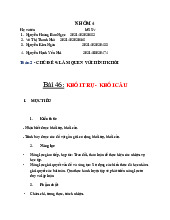 Bài tập nhóm khối trụ - khối cầu | Môn toán cao cấp