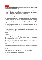 Bài giải Môn Kinh tế vĩ mô | Trường Đại học Luật, Đại học Huế