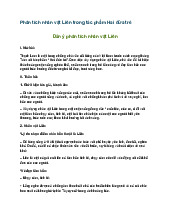 Phân tích nhân vật Liên trong tác phẩm Hai đứa trẻ