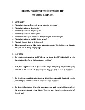 Đề cương ôn tập môn Thị trường giá cả học kỳ 1 năm học 2023- 2024  | Học viện Nông nghiệp Việt Nam