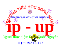 Giáo án điện tử Tiếng việt 1 bài 4 Chân trời sáng tạo: Học vần: ip, up