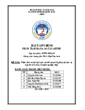 Bài tập nhóm Phân tích cơ cấu tài sản của 1 doanh nghiệp thép môn Phân tích báo cáo tài chính | Đại học kinh tế quốc dân