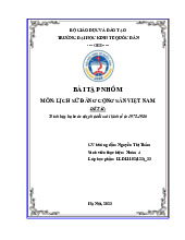 Trình bày ba bước đột phá đổi mới kinh tế từ 1975-1986 | Bài tập nhóm môn Lịch sử đảng cộng sản Việt Nam