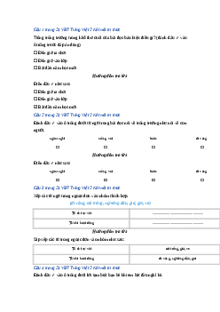 Giải VBT môn Tiếng việt 2 - Bài 11: Cái trống trường em | Kết nối tri thức