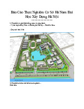 Báo Cáo Thực Nghiệm Cơ Sở Hà Nam Đại Học Xây Dựng Hà Nội | Môn Giới thiệu ngành - Đại học Xây Dựng Hà Nội