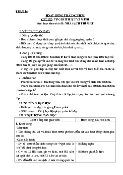 Chủ đề: Giữ gìn nhà cửa ngăn nắp, sạch dẹp - Tuần 16 | Hoạt động trải nghiệm 3 | Kết nối tri thức