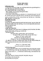 Chuyên đề Ca Dao - Ôn Tập Sinh Giỏi Ngữ Văn 10