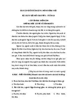 Phiếu bài tập cuối tuần tiếng Việt lớp 3 Tuần 18 (cơ bản) | Kết nối tri thức