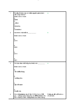 Bộ câu hỏi có đáp án  | Chuỗi cung ứng | Đại học Khoa học Xã hội và Nhân văn, Đại học Quốc gia Thành phố HCM