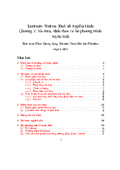 Chuong 1 đại số tuyến tính | Trường Đại học Phenika