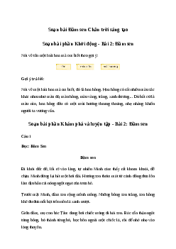 Soạn bài Đầm sen trang 29 | Tiếng việt lớp 2 | Chân trời sáng tạo