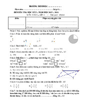 Đề thi học kỳ 2 môn Toán lớp 4 năm học 2023 - 2024 | Bộ sách Cánh diều