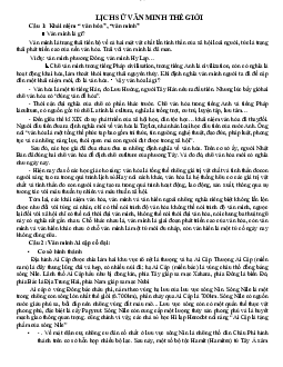 Lịch sử văn minh thế giới | Đại học Sư Phạm Hà Nội