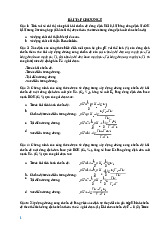 Bài tập chương 5 chuẩn độ  axit và bazo môn hóa đại cương trường đại học bách khoa - đại học Đà Nẵng.
