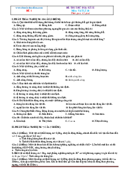 Bộ đề thi Vật lý 10 học kỳ 2 năm học 2020-2021 có đáp án và lời giải