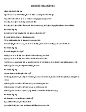 Bài tập và câu hỏi ôn tập môn Cơ sở dữ liệu phân tán | Trường Đại học Kinh Doanh và Công Nghệ Hà Nội