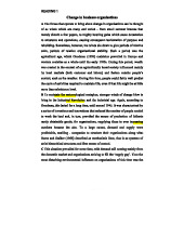 Business Readings in Organizational Change and B2B Dynamics