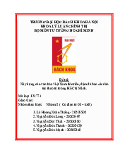 Tiểu luận Xây dựng nên văn hóa Việt Nam tiên tiến, đậm đà bản sắc dân tộc theo tư tưởng Hồ Chí Minh | Môn Tư tưởng Hồ Chí Minh - Đại học Bách Khoa Hà Nội