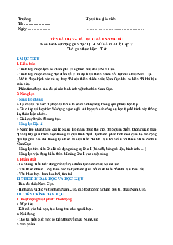 Giáo án Địa lí 7 Bài 19 sách Kết nối tri thức