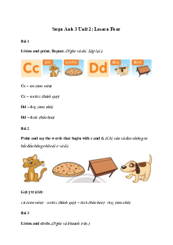 Giải Tiếng Anh lớp 3 Unit 2: Lesson Four | Family and Friends