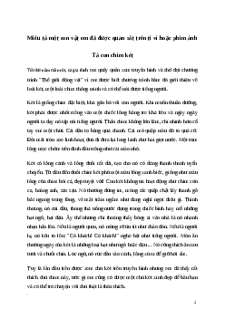 Văn mẫu Miêu tả một con vật em đã được quan sát trên ti vi hoặc phim ảnh (4 mẫu) | Kết nối tri thức
