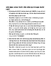 XÁC ĐỊNH HÌNH THỨC VĂN BẢN QUY PHẠM PHÁP  LUẬT | Đại học Kinh tế Kỹ thuật Công nghiệp