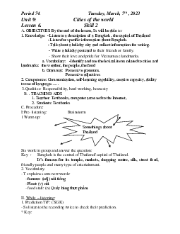Giáo án Tiếng Anh 6 sách Global Success HK2 Tuần 26